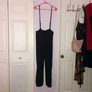 Wearever Black Suspender Pants w/ Adjustment Strap